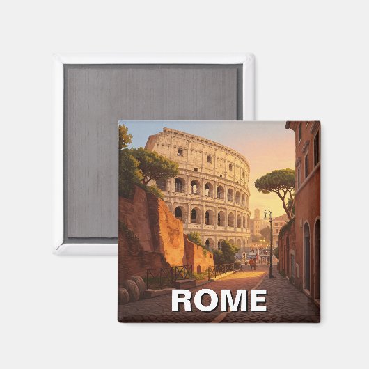 Aimant Rome Colisée Italie (Recto/Verso)