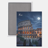 Aimant Rome Colosseum chats la nuit (Recto/Verso)
