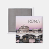 Aimant Rome Italie Castel Sant'Angelo Pont Sunset (Recto/Verso)