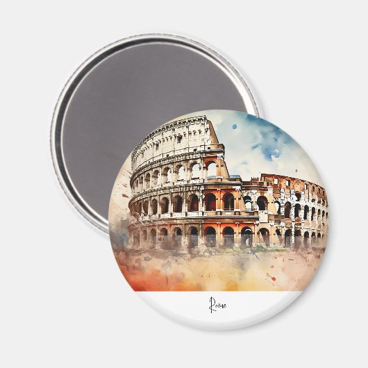 Aimant Rome Italie Colisée (Recto/Verso)
