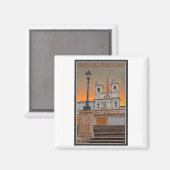 Aimant Rome - La Place d'Espagne (Recto/Verso)