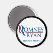 Aimant Romney Ryan Croit En L'Amérique À La Frontière Noi (Recto/Verso)