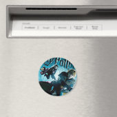 Aimant Ron and Ginny On Brooms 1 (In Situ (Lave-vaisselle))