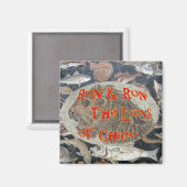 Aimant Ron et Roni les Lions de Chico Californie (Recto/Verso)