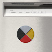 Aimant rond 2 pouces de roue de médecine (In Situ (Lave-vaisselle))