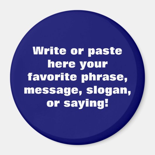 Aimant rond (3 Pouces) (Devant)