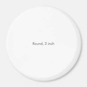 Aimant Rond, 7,62 cm