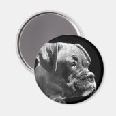 Aimant rond à chiot (Recto/Verso)