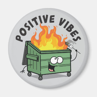 Aimant rond à vibes positives