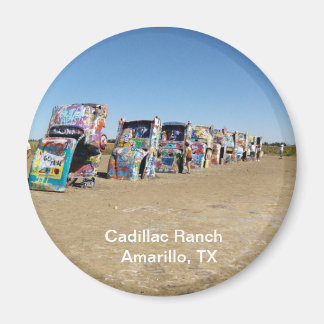 Aimant rond, aimant, Cadillac Ranch, Amarillo, Texas Mag