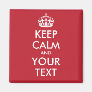 Aimant rond au calme - texte personnalisé