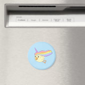 Aimant rond au poulet à la licorne (In Situ (Lave-vaisselle))