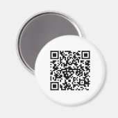 Aimant rond avec code QR (Recto/Verso)