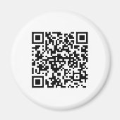 Aimant rond avec code QR (Devant)