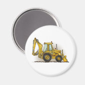 Aimant rond backhoe (Recto/Verso)