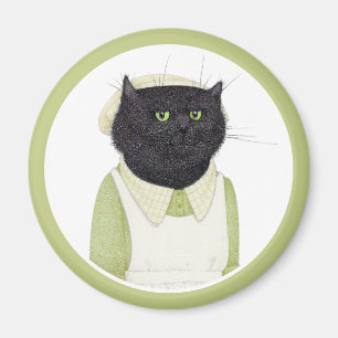 Aimant rond CAT MAID CUISINE