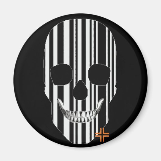 Aimant rond codebout HANDSKULL B2 (Devant)