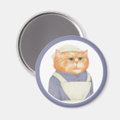 Aimant Rond COOK CAT (Recto/Verso)