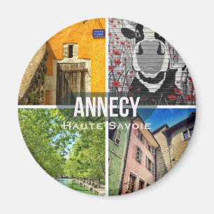 Aimant rond d'Annecy, la Haute-Savoie