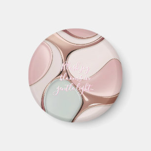 Aimant rond dans un graphique abstrait stylisé