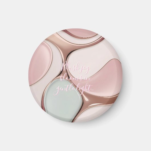 Aimant rond dans un graphique abstrait stylisé (Devant)