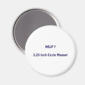 Aimant rond de 2,25 pouces (Recto/Verso)