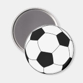 Aimant rond de ballon de football (Recto/Verso)