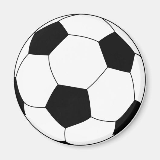 Aimant rond de ballon de football (Devant)