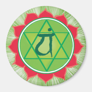 Aimant rond de Chakra Anahata de coeur