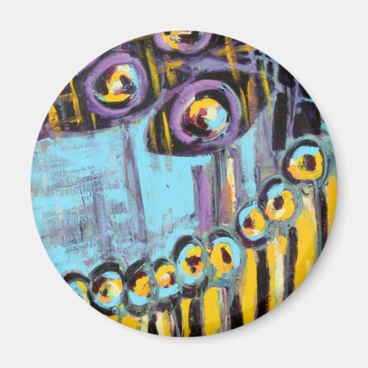 Aimant rond de conception personnalisé (Devant)