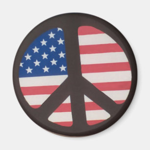 Aimant rond de drapeau