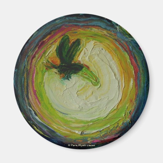 Aimant rond de luciole (Devant)