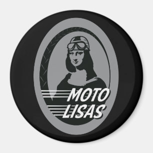 Aimant rond de Moto Lisas (diverses tailles
