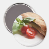 Aimant rond de nourriture italienne (Recto/Verso)