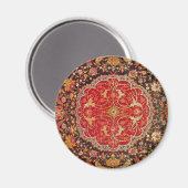 Aimant rond de tapis turc (Recto/Verso)
