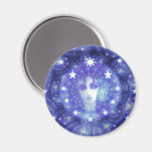 Aimant rond DevorahBlueCosmos (Recto/Verso)