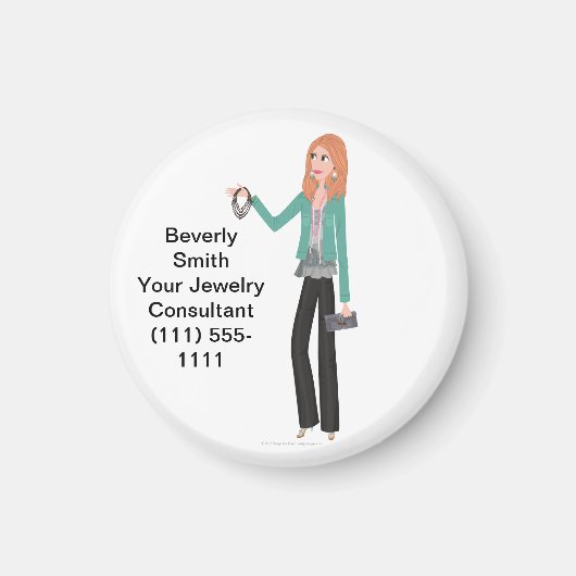 Aimant rond DHG (1,25 pouces) (Devant)