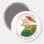 Aimant rond DON REINDEER (Recto/Verso)