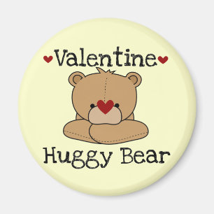 Aimant rond d'ours de Valentine Huggy