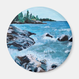 Aimant rond du lac Supérieur