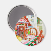Aimant rond GINGERBREAD SURPRISE (Recto/Verso)