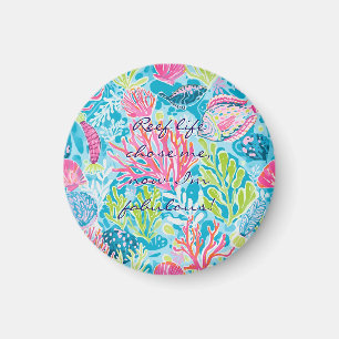Aimant rond graphique élégant