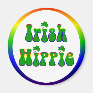 Aimant Rond hippie irlandais