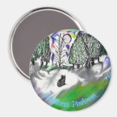 Aimant rond 'Katzen Farben' (Recto/Verso)