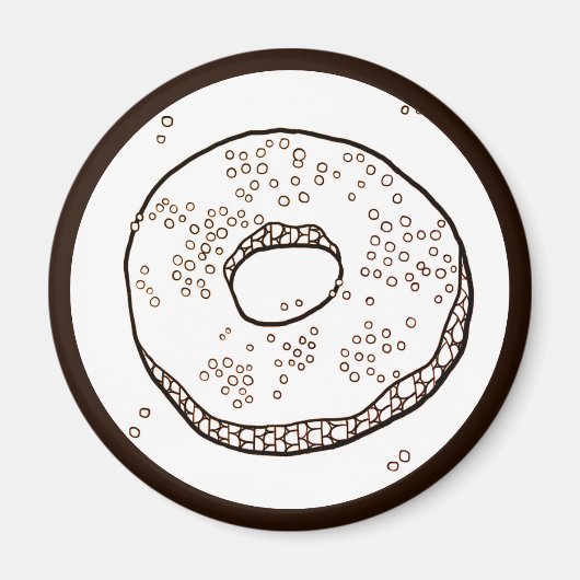 Aimant rond KNIT DONUT (Devant)