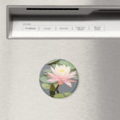 Aimant rond Lily d'eau rose clair (In Situ (Lave-vaisselle))