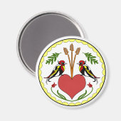 Aimant rond - Long, Joyeux Relation Hex (Recto/Verso)