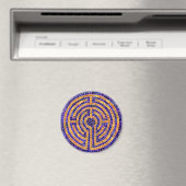 Aimant rond MOSAÏQUE LABYRINTH (In Situ (Lave-vaisselle))