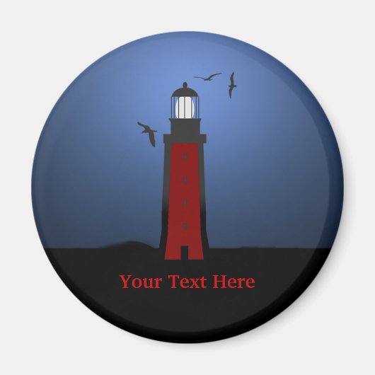 Aimant rond Nautique du phare (Devant)