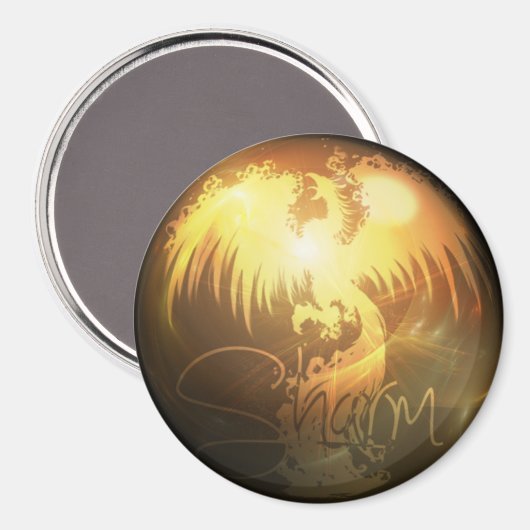 Aimant rond Phoenix Sharm (Recto/Verso)
